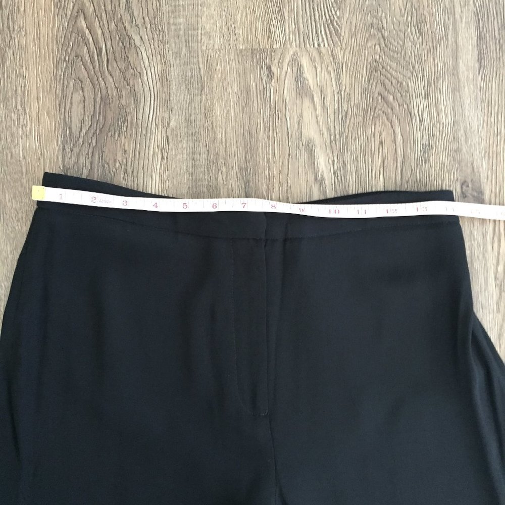 Zara High Rise Ruffle Leg Trouser Pants in Black - Picture 9 of 13